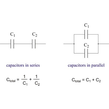 Capacitors in electric circuit
