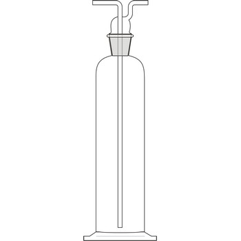 Gas washing bottle or Drechsel bottle